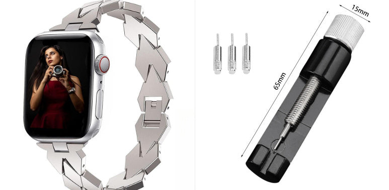 Metal Chain Steel Band Diamond Strap