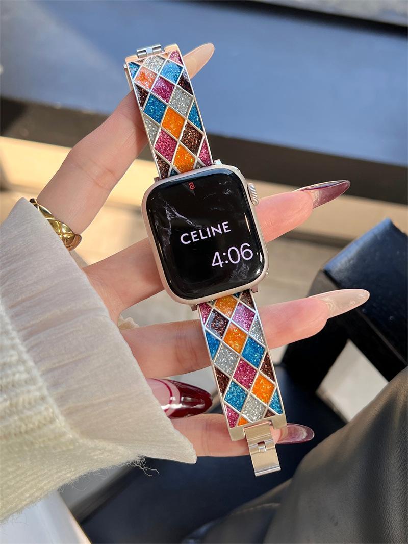 New Strap New Diamond Lattice Sand Metal