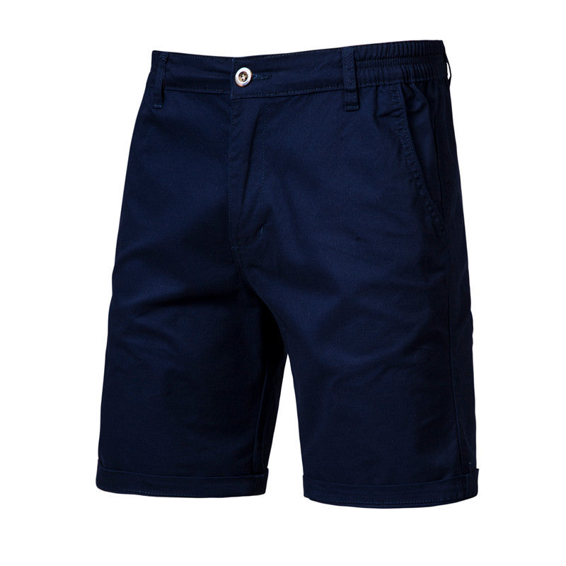 Men's Casual Solid Color Slim Fit Straight Shorts