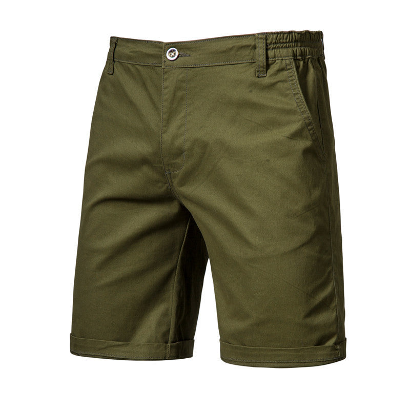 Men's Casual Solid Color Slim Fit Straight Shorts