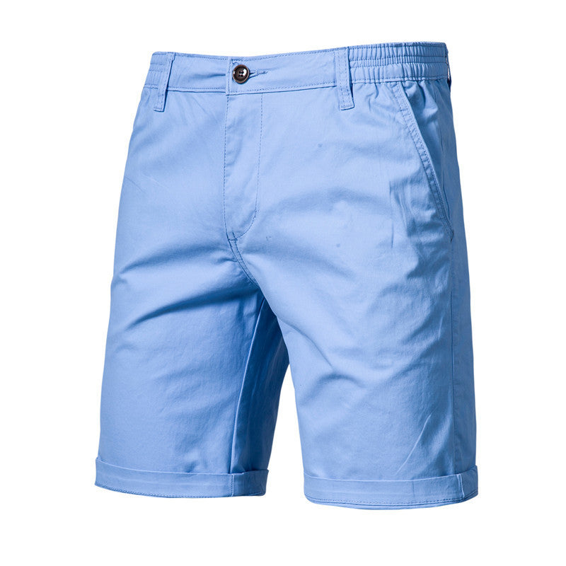 Men's Casual Solid Color Slim Fit Straight Shorts