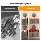 Onion, Ginger And Garlic Storage Box Wall-mounted Suction Cup Storage Rack
