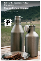 Large Capacity Outdoor Portable Stainless Steel Thermal Pot