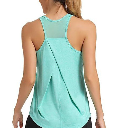 I-shaped Vest Mesh Yoga Sports Running Vest Sleeveless Workout Clothes