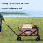 Outdoor Camping Cart Shopping Stall Shopping Trolley Portable Folding Luggage Trailer
