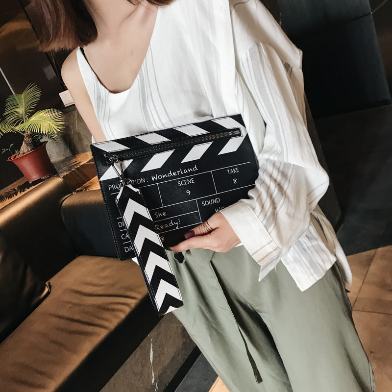 Movie Prop Design Pu Leather Casual Women's Clutch Envelope Bag Women Shoulder Bags Crossbody Messener Bag