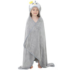 Children's Micron Super Soft Bathrobe Baby Coral Fleece Can Wear Blanket Towel Quilt