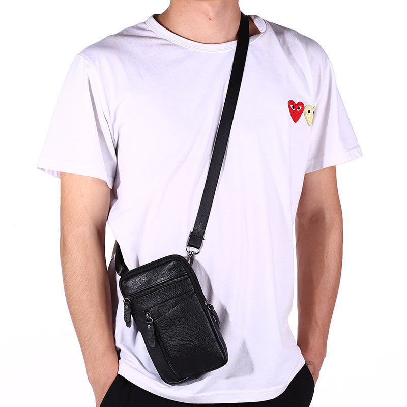 Men's Mobile Phone Bag, Wear Belt, Outdoor Sports, One-shoulder Small Bag