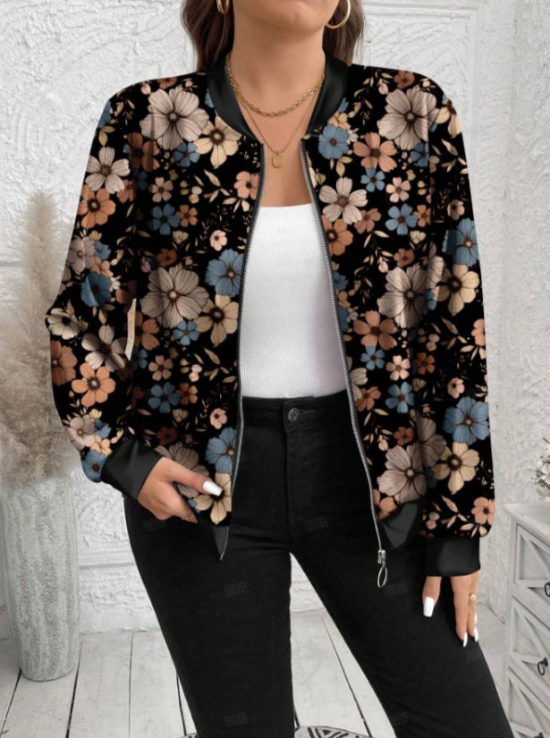 Minimally Casual Printed Women's Jacket