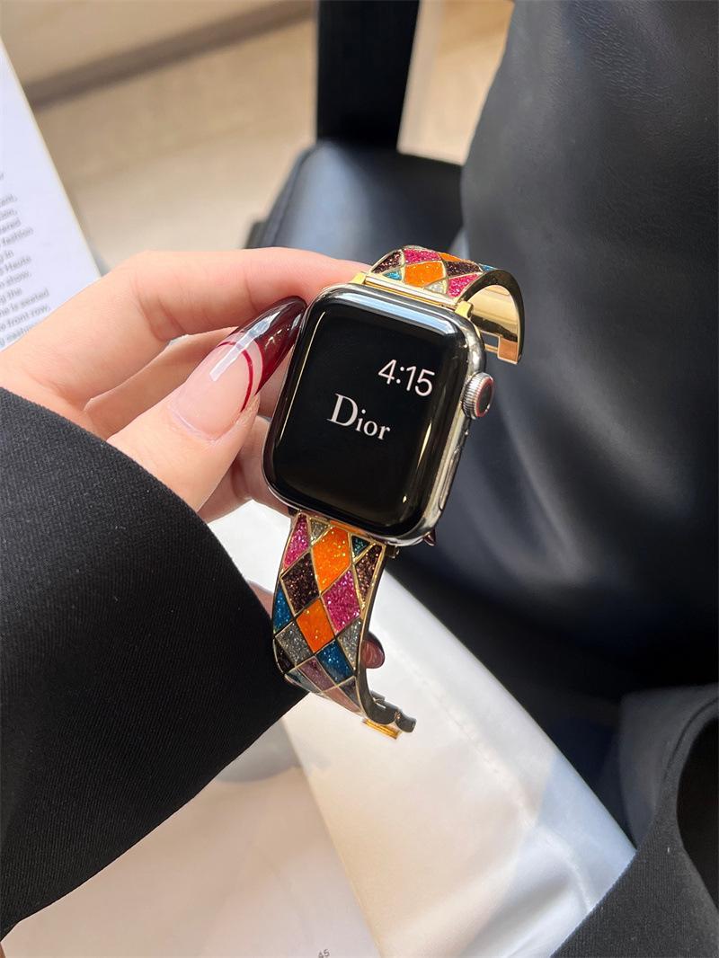 New Strap New Diamond Lattice Sand Metal